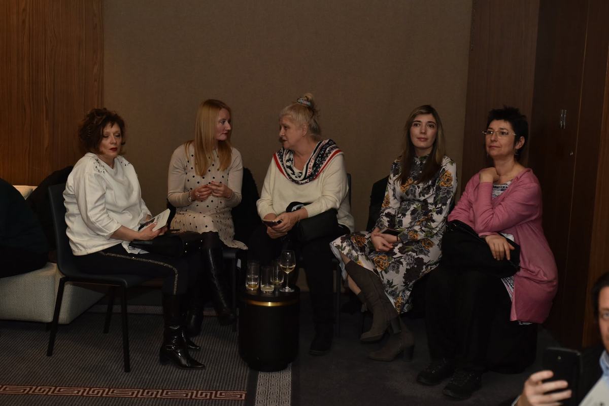 Др. Радован Витошевиќ и MSc Катерина Ангеловска на промоцијата на книгата Будење на свеста, Скопје, 2 февруари 2019